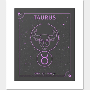 Taurus Bull Zodiac V2 Posters and Art